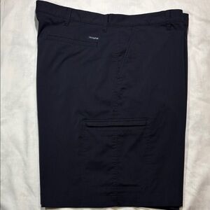 Chaps Men’s Black Golf Shorts Size 42W Flat Front Performance Casual